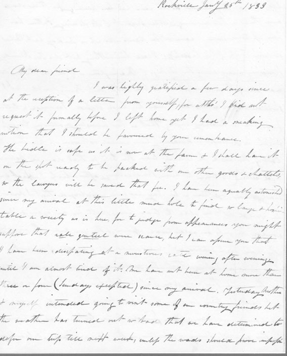 Margaret Barnes, letter 1833, page 1